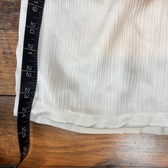 Chelsea And Violet Satin toasted ivory Wide Leg Draw String Pants - Picture 8 of 8